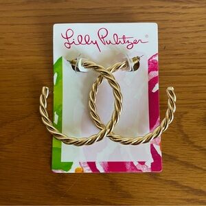 Lilly Pulitzer Tropical Twist Hoop Earrings